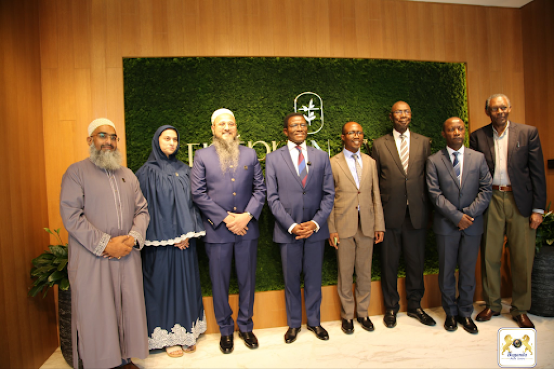  The Katikkiro and his team with executives of Fakhruddin Construction Company